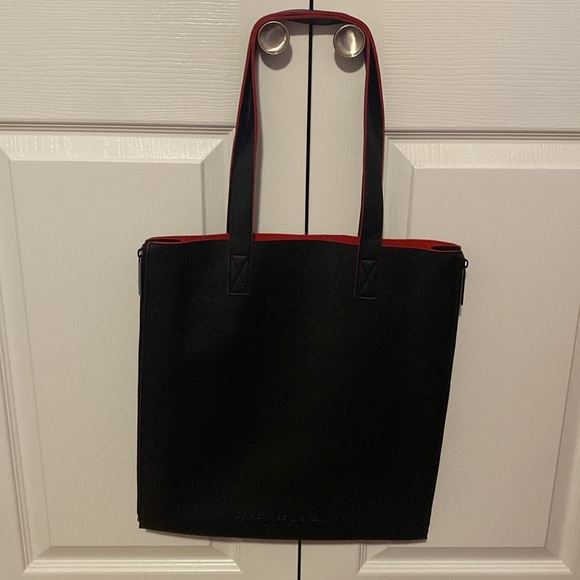 Crabtree & Evelyn Set of 🖤Black🖤”CHEERS” 👜Tote & “BRILLIANT” Wristlet/NWT - Picture 3 of 16
